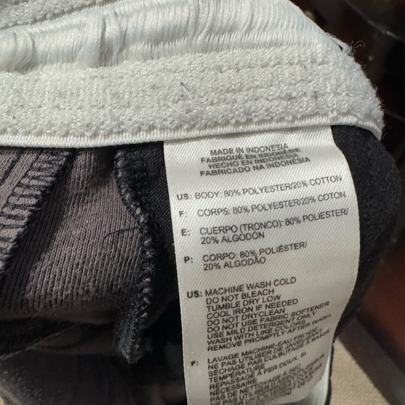 Adidas Black Track Pants with White Stripes - Picture 8 of 8